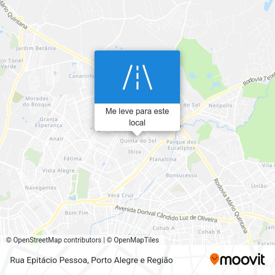 Rua Epitácio Pessoa mapa