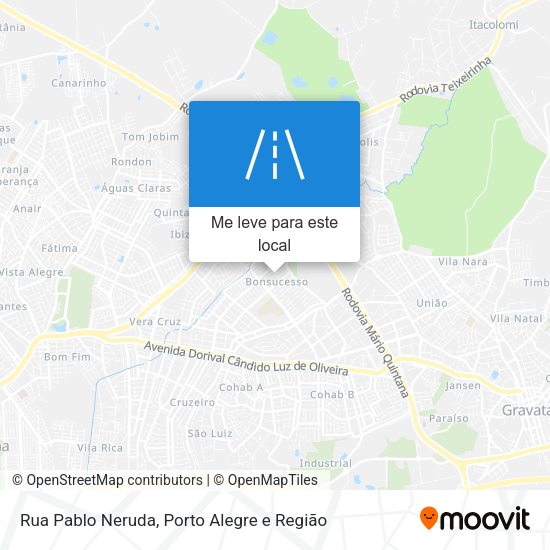 Rua Pablo Neruda mapa