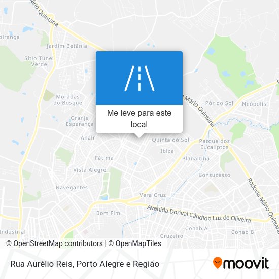Rua Aurélio Reis mapa