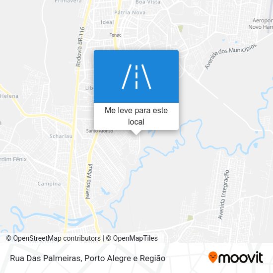 Rua Das Palmeiras mapa