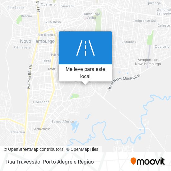 Rua Travessão mapa