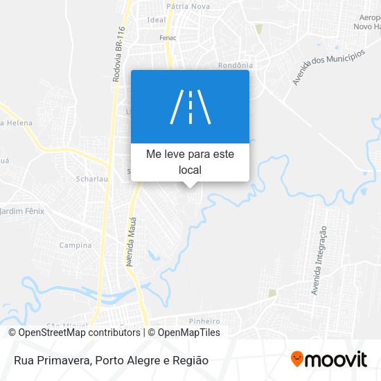 Rua Primavera mapa