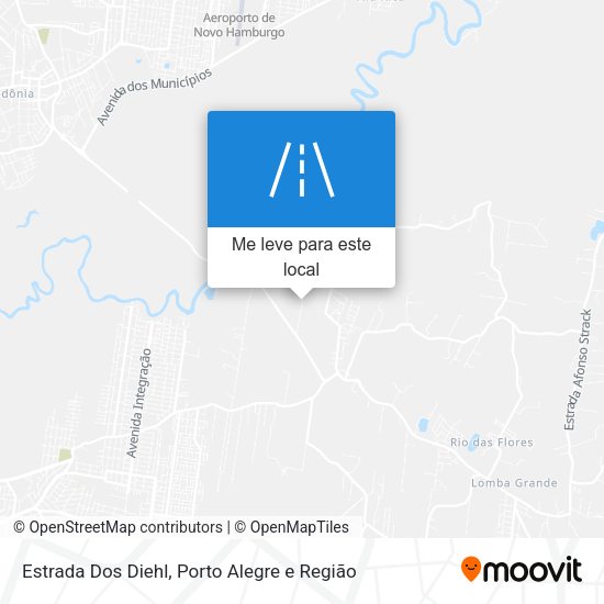 Estrada Dos Diehl mapa