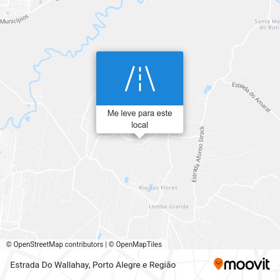 Estrada Do Wallahay mapa