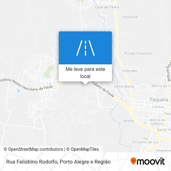 Rua Felisbino Rodolfo mapa