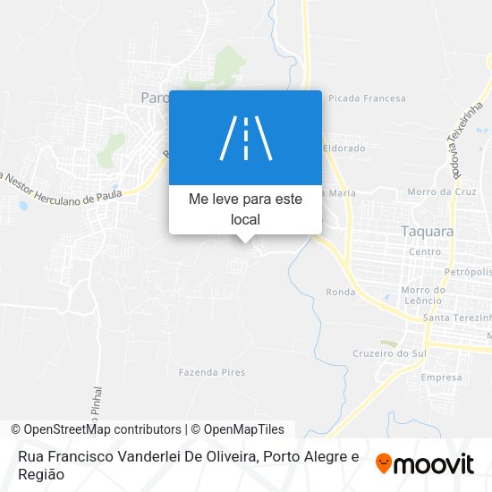 Rua Francisco Vanderlei De Oliveira mapa