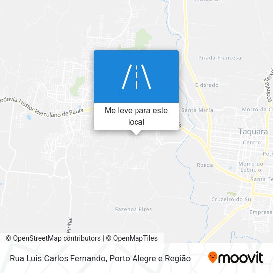 Rua Luis Carlos Fernando mapa