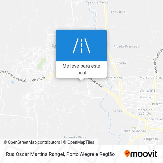 Rua Oscar Martins Rangel mapa