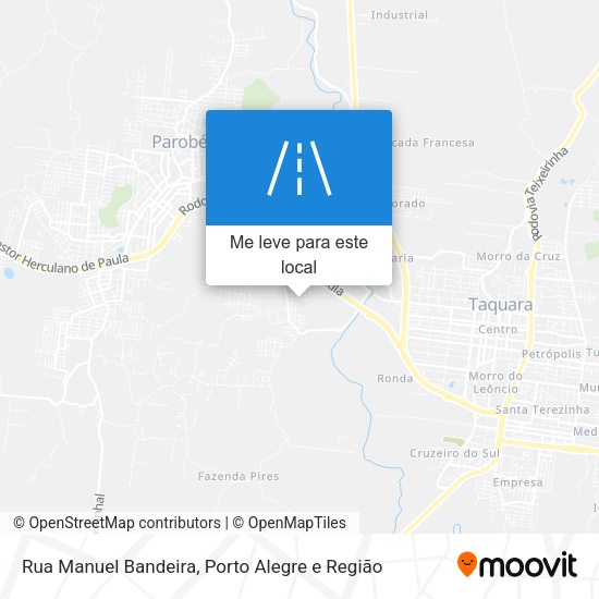 Rua Manuel Bandeira mapa