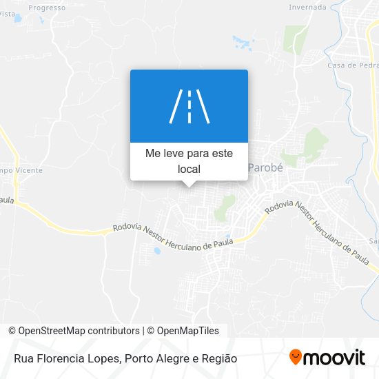 Rua Florencia Lopes mapa