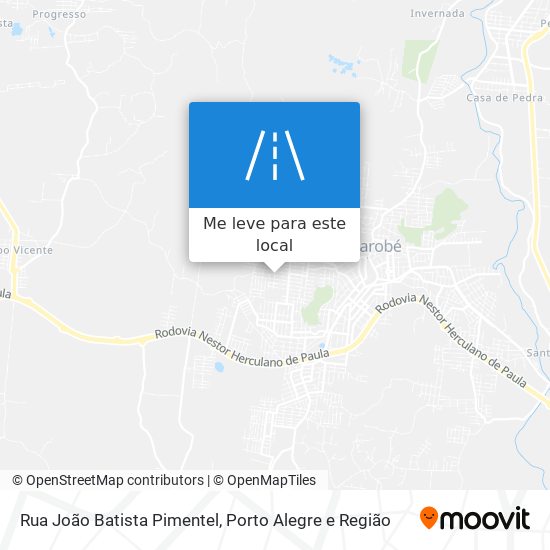 Rua João Batista Pimentel mapa