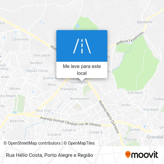 Rua Hélio Costa mapa