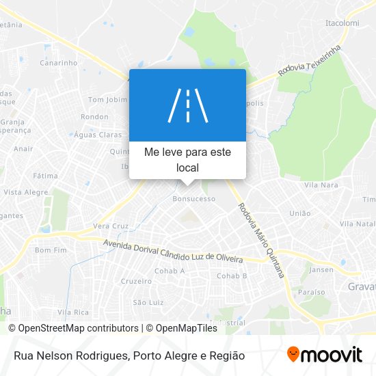 Rua Nelson Rodrigues mapa