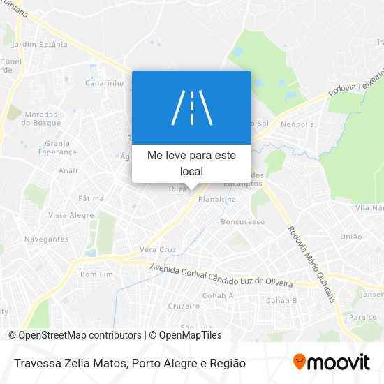 Travessa Zelia Matos mapa