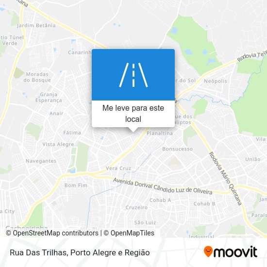 Rua Das Trilhas mapa