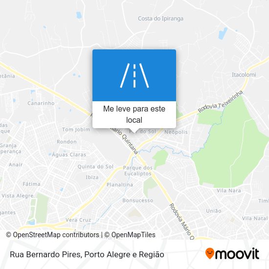 Rua Bernardo Pires mapa