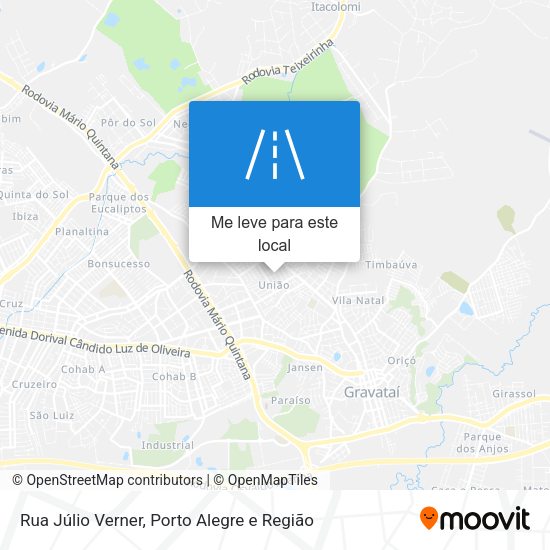 Rua Júlio Verner mapa