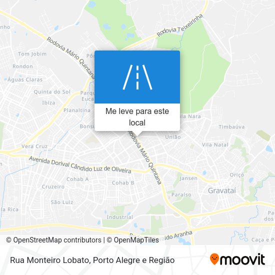 Rua Monteiro Lobato mapa