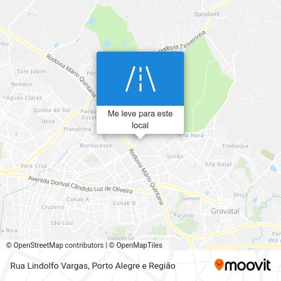 Rua Lindolfo Vargas mapa
