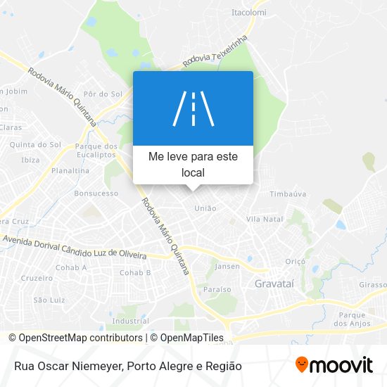 Rua Oscar Niemeyer mapa