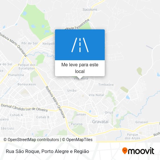 Rua São Roque mapa