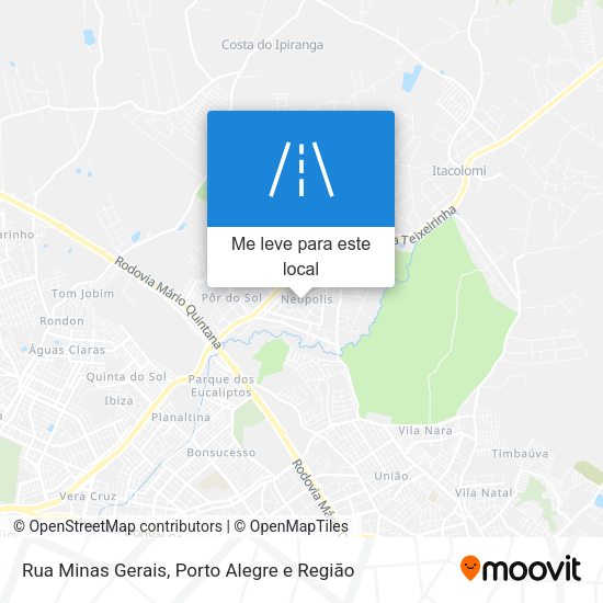 Rua Minas Gerais mapa