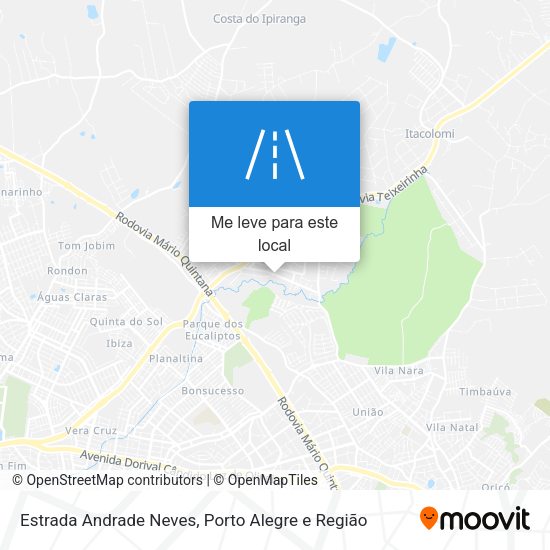 Estrada Andrade Neves mapa