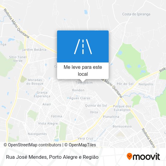 Rua José Mendes mapa