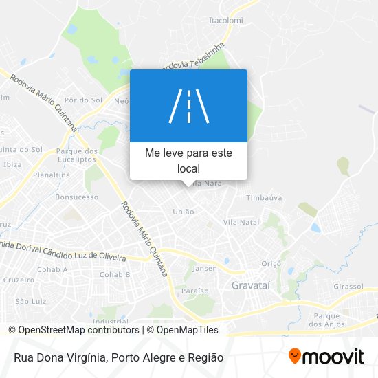 Rua Dona Virgínia mapa
