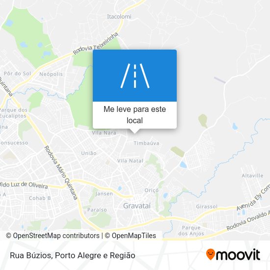 Rua Búzios mapa