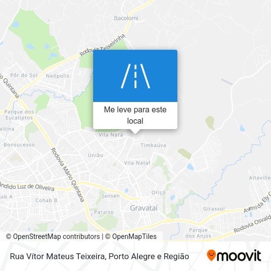 Rua Vítor Mateus Teixeira mapa