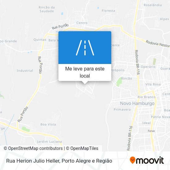 Rua Herion Julio Heller mapa