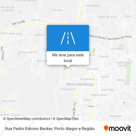 Rua Pedro Edivino Becker mapa