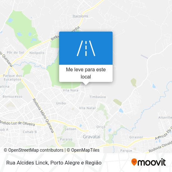 Rua Alcides Linck mapa