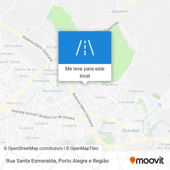 Rua Santa Esmeralda mapa
