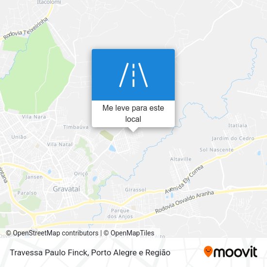 Travessa Paulo Finck mapa