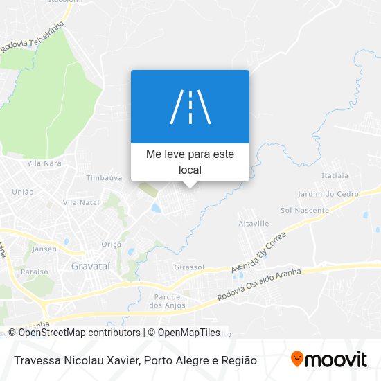 Travessa Nicolau Xavier mapa