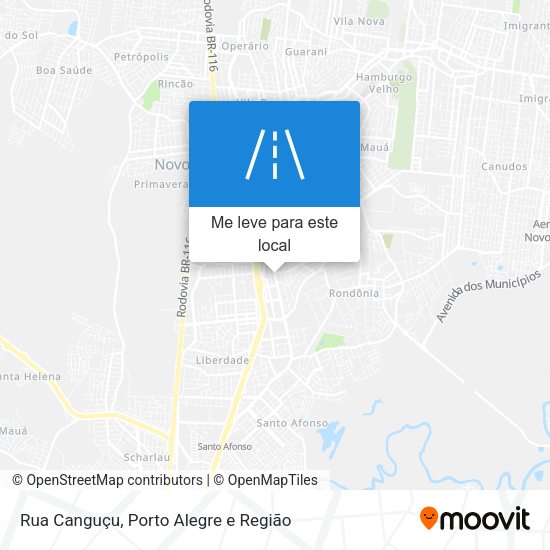 Rua Canguçu mapa
