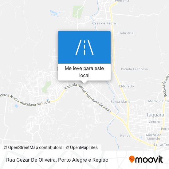 Rua Cezar De Oliveira mapa