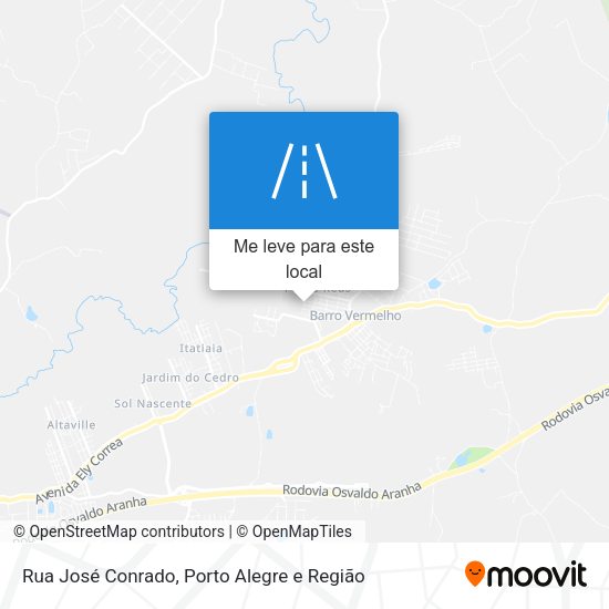 Rua José Conrado mapa