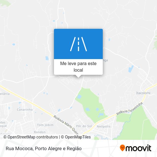 Rua Mococa mapa
