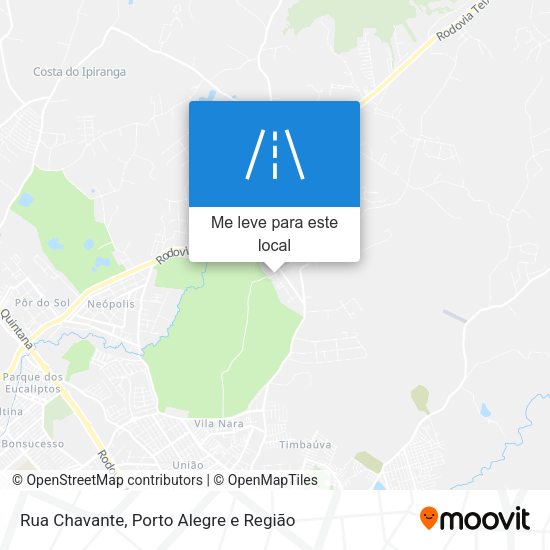 Rua Chavante mapa