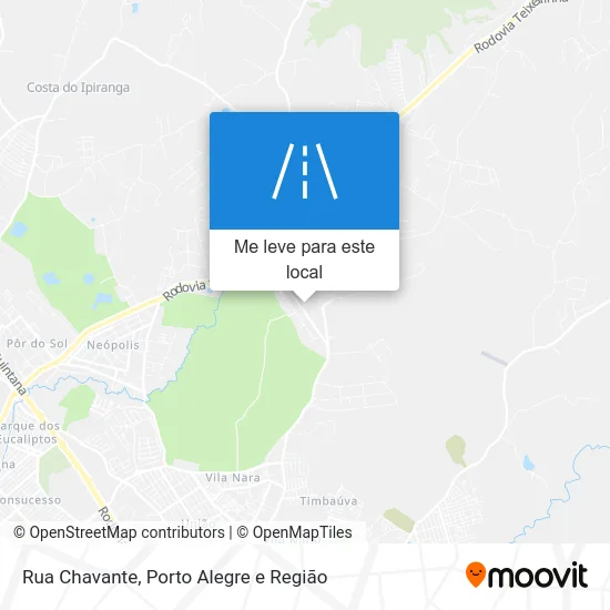 Rua Chavante mapa