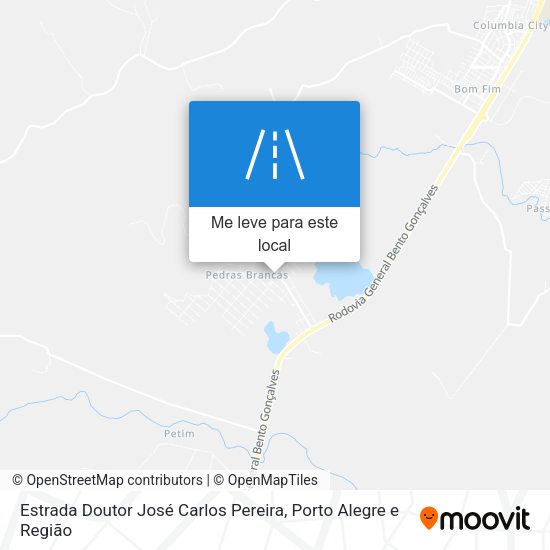 Estrada Doutor José Carlos Pereira mapa