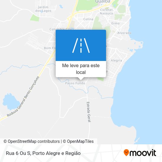 Rua 6 Ou S mapa