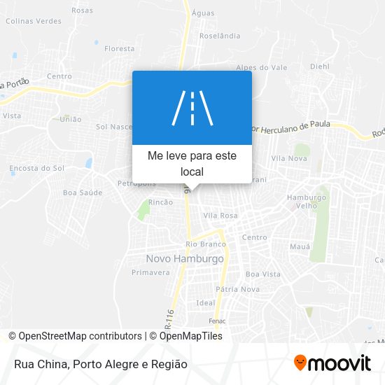 Rua China mapa