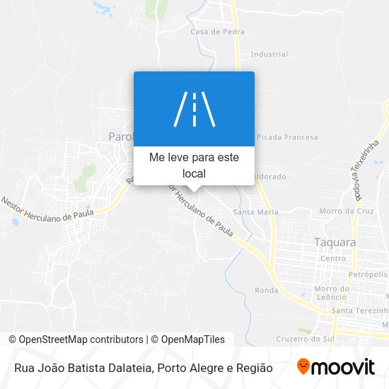 Rua João Batista Dalateia mapa