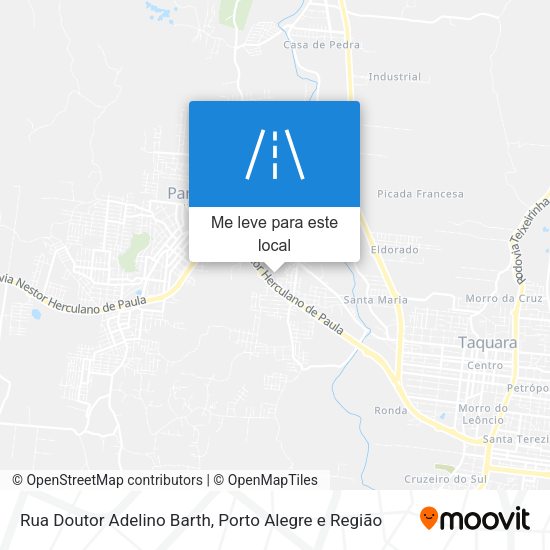 Rua Doutor Adelino Barth mapa