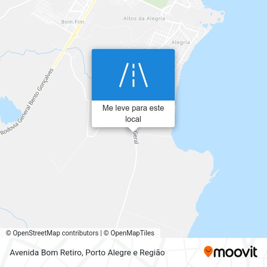 Avenida Bom Retiro mapa