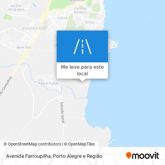 Avenida Farroupilha mapa